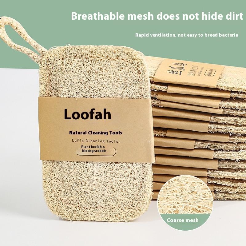 Dish Brush Bamboo - Naturalne gąbki z luffy do szorowania,