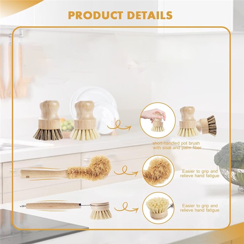 ABNL Ergonomiczne Drewniane Uc – Dish Brush Bamboo recenzja i cena