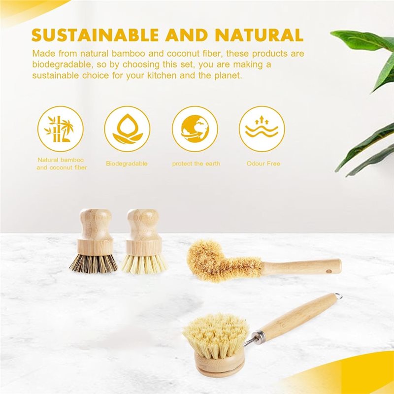 ABNL Ergonomiczne Drewniane Uc – Dish Brush Bamboo recenzja i cena